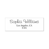 Name & City Return Stamp Permastempel (Design)