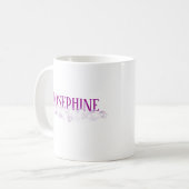 Name Cloud Unicorn Rosa Kaffeetasse (Vorderseite Links)