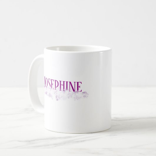 Name Cloud Unicorn Rosa Kaffeetasse (Vorderseite Links)