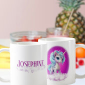 Name Cloud Unicorn Rosa Kaffeetasse