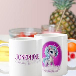 Name Cloud Unicorn Rosa Kaffeetasse