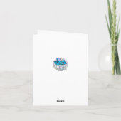 Name Collage Personalisiert Gelb Karte (Rückseite)