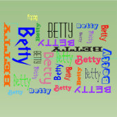 Name Collage 🎁 Phantastisch Word Cloud Fun Fab Stoff (Kachel)