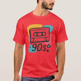 Name Colorful 90s Cassetteape Design retro T-Shirt
