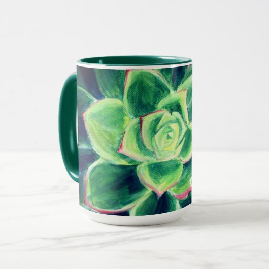 Name Combo Tasse Pflanze Malerei (Vorderseite Links)