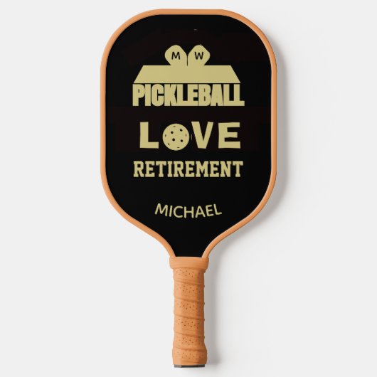 Name Court für Lieben-Beschaffung Pickleball Schläger (Vorderseite)