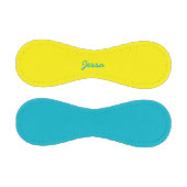 Name Custom Aqua Blue und Yellow Baseball hinzufüg (Paneele)