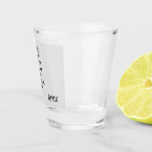 Name, Custom Behalten Calm Niedlich 1.5oz Schiebeg Schnapsglas (Rechts)