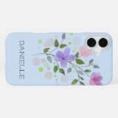 Name Danielle mit Blume iPhone Hülle (Rückseite (Horizontal))