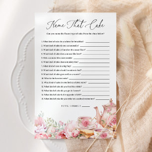 Name, dass der Kuchen blau rosa Blumenkohl Tee Par