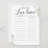 Name, dass Wildblume-Brautparty-Spiel Einladung (Vorderseite)