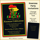 Name Datum Details Kwanzaa Candles Africa Party hi Einladung