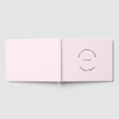 Name, Datum, hellrosa Hochzeit anpassen Gästebuch (Voll)