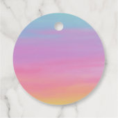 Name, Datum, Regenbogen für Veranstaltungen anpass Geschenkanhänger (Rückseite)