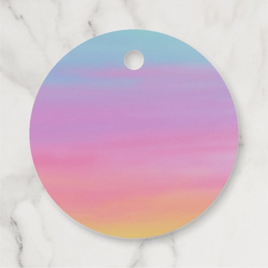 Name, Datum, Regenbogen für Veranstaltungen anpass Geschenkanhänger (Rückseite)