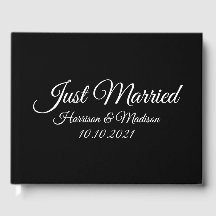 Name, Datum, Schwarz-weiße Hochzeit anpassen