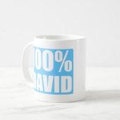 Name David Kaffeetasse (Vorderseite Links)