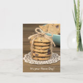 Name Day Chocolate Chip Cookies Karte (Vorderseite)