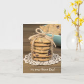 Name Day Chocolate Chip Cookies Karte (Gelbe Blume)