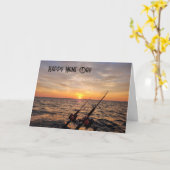 Name Day Fishing Poles Karte (Gelbe Blume)