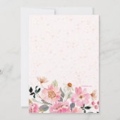 Name Day Floral Card Einladung (Rückseite)