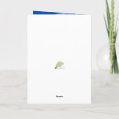 Name Day Floral Crescent Card Karte (Rückseite)