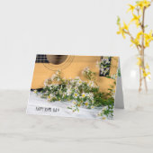Name Day Gitarre mit Wildblumen Karte (Gelbe Blume)