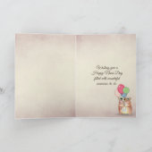 Name Day Kaffee mit Nelken auf dem Bein Karte (Innenseite)