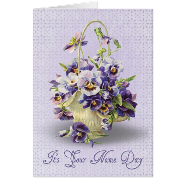 Name Day Pansy-Korb (Vorne)