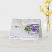 Name Day Pansy Teacup Karte (Gelbe Blume)