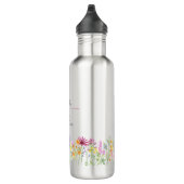 Name Definition mit empfindlichen Wildblumen Edelstahlflasche (Rechts)