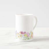 Name Definition mit empfindlichen Wildblumen Porzellantasse (Vorderseite Rechts)