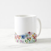 Name Definition mit Ländergrenzen für Wildblumen Kaffeetasse (VorderseiteRechts)