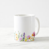 Name Definition mit weiblicher Wildblume Kaffeetasse (VorderseiteRechts)