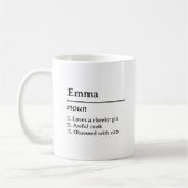 Name Definition Mug Kaffeetasse (Links)