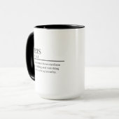 Name Definition Tasse, Personalisierte Name Defini Tasse (Vorderseite Links)