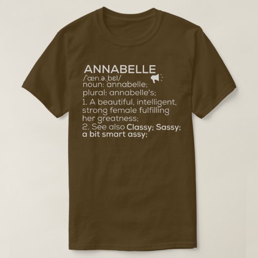 Name Definition weiblicher Name Bedeutung T-Shirt (Design vorne)