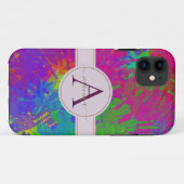 Name der abstrakten farbigen Gefärbte Krawatte Case-Mate iPhone Hülle (Rückseite (Horizontal))