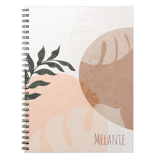 Name der abstrakten geometrischen Formen und Pflan Notizblock (Vorderseite)