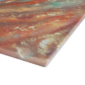 Name der Abstrakten Malerfamilie Monogramm Schneidebrett (Ecke)