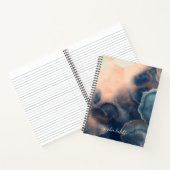 Name der abstrakten Marine, Pink & Minze Aquarellf Notizblock (Innenseite)