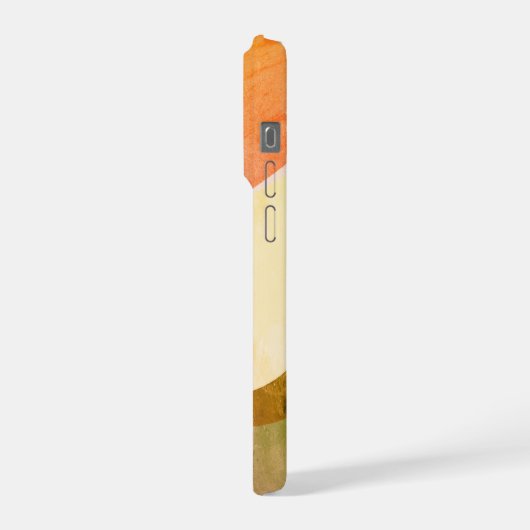 Name der abstrakten rustikalen Wasserfarben iPhone Hülle (Linke Seite)