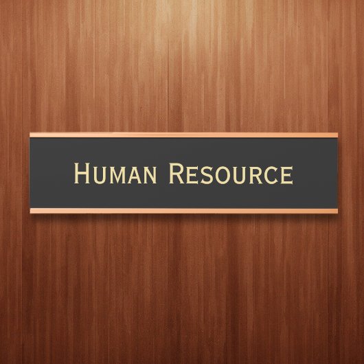 Name der Abteilung für moderne Black Imitate Gold Türschild