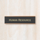 Name der Abteilung für moderne Black Imitate Gold Türschild (Vorderseite )