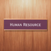 Name der Abteilung für moderne Büros in Burgund Türschild