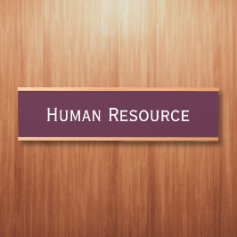 Name der Abteilung für moderne Büros in Burgund Türschild