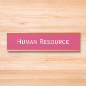 Name der Abteilung für moderne dunkelrosa Bürogebä Türschild