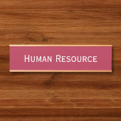 Name der Abteilung für moderne Magenta Office Türschild