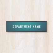 Name der Abteilung Türzeichen Zeichen Türschild (Vorderseite )