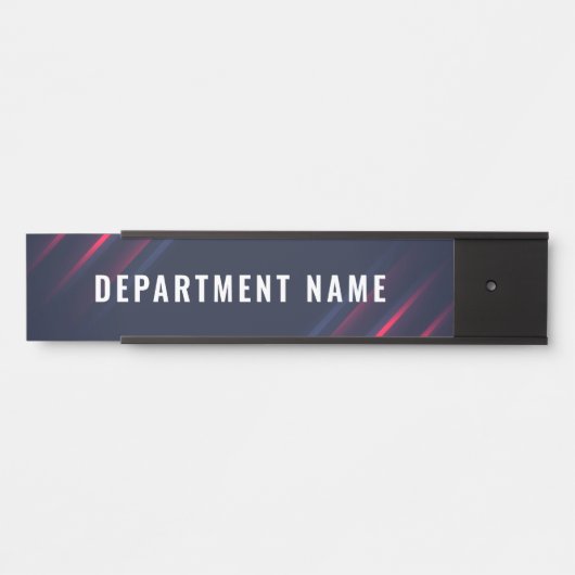 Name der Abteilung Türzeichen Zeichen Türschild (Vorderseite )